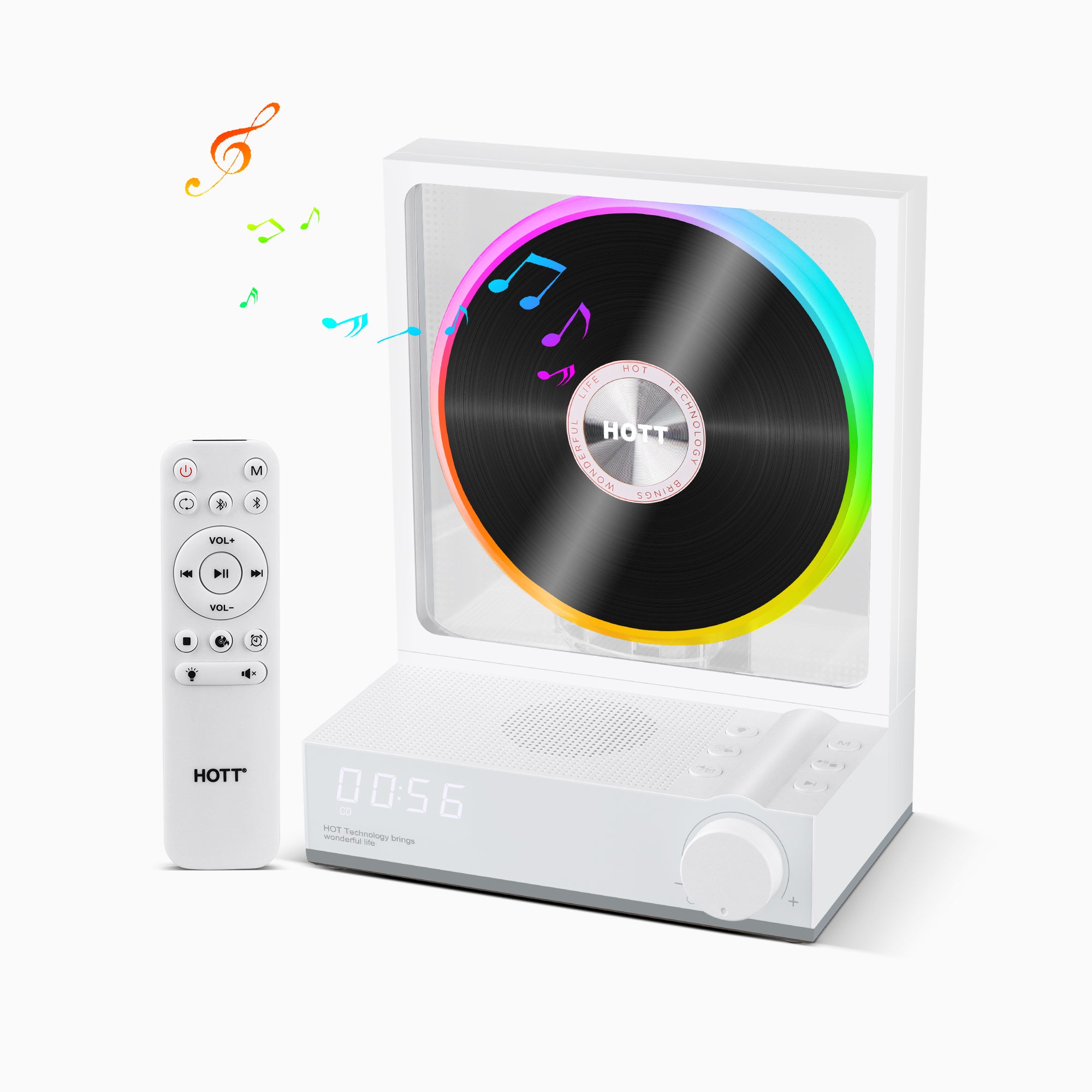 All Media CD Player C229 White - With Remote Control